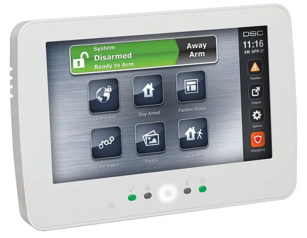 DSC PowerSeries Neo touchscreen alarm keypad
