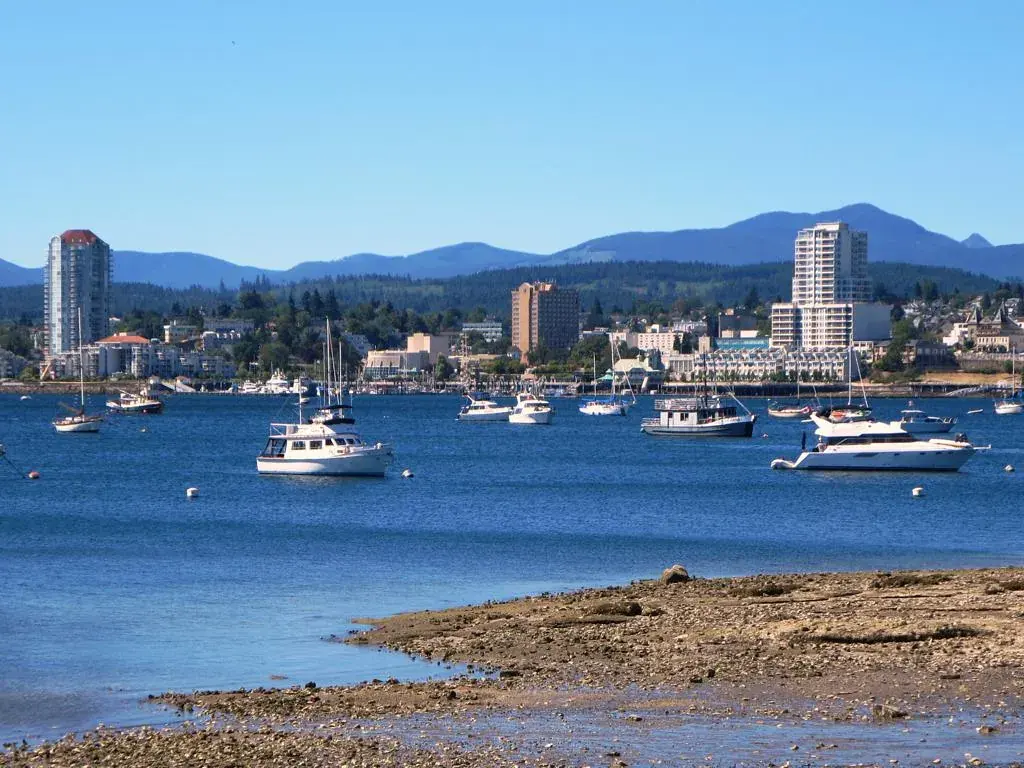 Nanaimo harbour and downtown waterfront